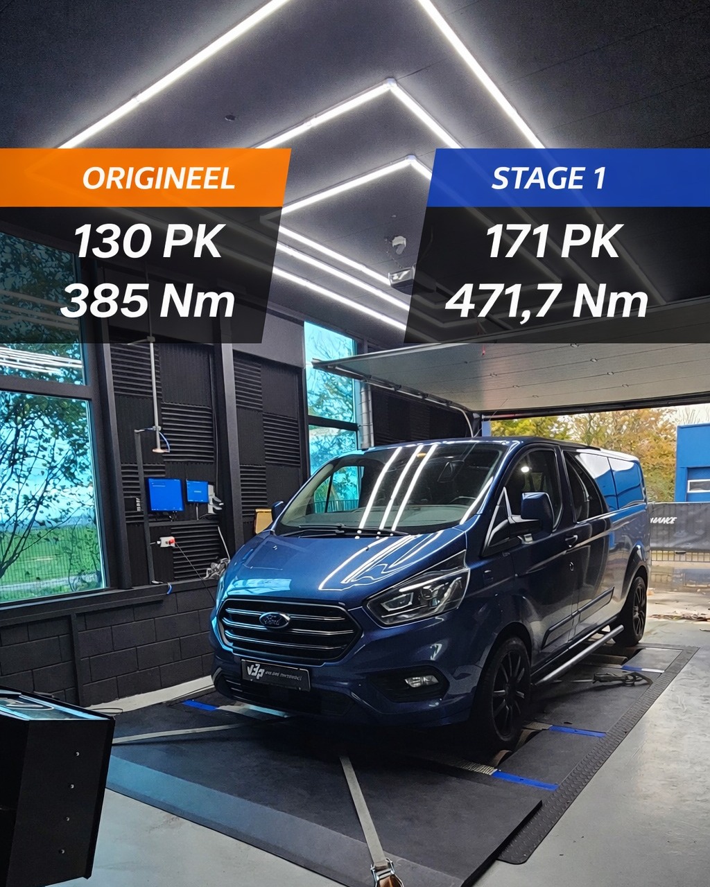 🚗💨 **Ford Transit Custom 2.0 TDCI**
**Merk & Type:** Ford Transit Custom 2.0 TDCI
**Motor:** 2.0 TDCI diesel turbo
⚙️ **Standaard vermogen:** 130 Pk / 385 Nm
🔥 **Stage 1 vermogen:** 171 Pk / 471,7 Nm
**Transmissie:** Handbak
🧩 **Projectverhaal:**
Deze werkbus kwam bij ons voor meer vermogen, zodat de aanhanger makkelijker en comfortabeler getrokken kan worden.
✅ **Resultaat:** aanzienlijk meer koppel, sterker doortrekken en een bus die onder alle omstandigheden soepeler en krachtiger presteert. 🔥
Wil jij dit ook met jouw auto?
📩 Stuur ons een bericht voor advies of een afspraak.
#Ford #TransitCustom #TDCI #Stage1 #Tuning #Performance #Bedrijfswagen #Vandrieperformance #V3P