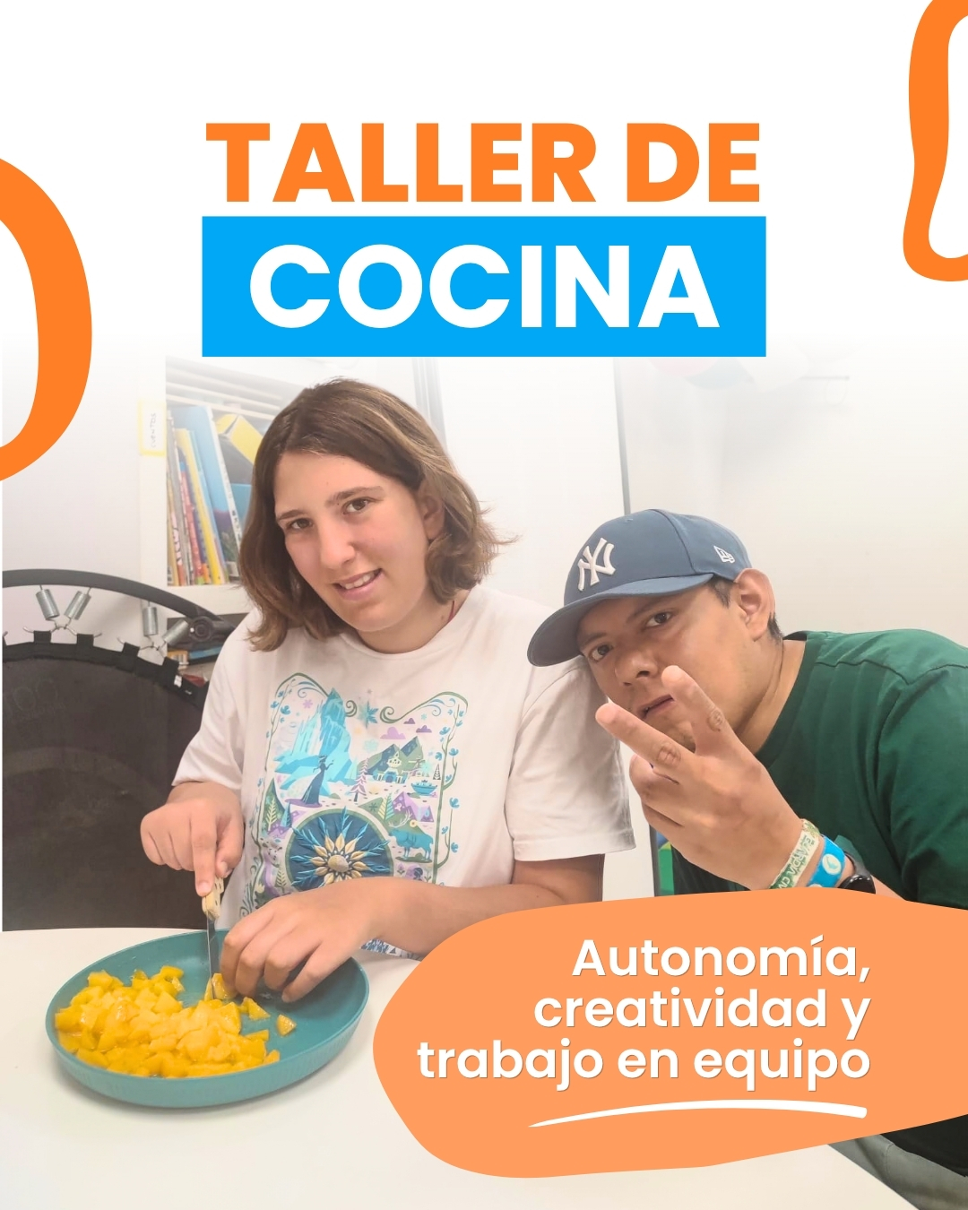 Talleres de cocina en APFEM Nos pusimos el delantal para preparar unas deliciosas mini pizzas y unas refrescantes paletas de fruta. 🍕🍉🍓 A través de estos talleres aprendemos recetas fáciles, saludables y divertidas que cualquiera puede hacer en casa, fomentando la autonomía, la creatividad y el trabajo en equipo!!!