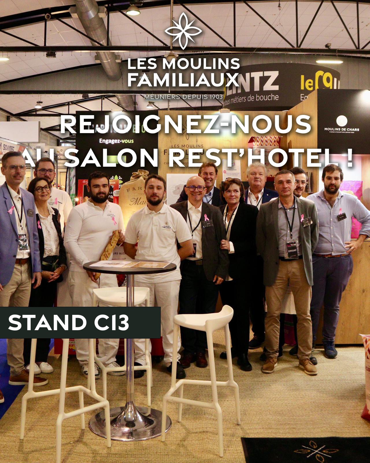 🌾 Les Moulins Familiaux vous donnent rendez-vous au salon Rest’Hôtel & Métiers de Bouche de Rouen !
Deux jours pour faire le plein d’idées, découvrir des savoir-faire et partager entre professionnels passionnés. Un rendez-vous que nous sommes heureux de partager avec vous ! 🤝
Artisans boulangers, pâtissiers, restaurateurs… venez nous retrouver sur le stand C13 pour parler farines, échanger sur vos besoins et vos projets, et découvrir comment nos moulins peuvent vous accompagner au quotidien.
Parce que les belles collaborations commencent souvent par une rencontre, prenons le temps d’échanger dans la convivialité ! 🥖
📅 4 & 5 octobre 2026
📍 Parc des Expositions de Rouen
📌 Stand C13
Au plaisir de vous retrouver sur notre stand !
#lesmoulinsfamiliaux #resthotel #rouen #métiersdebouche #boulangerie