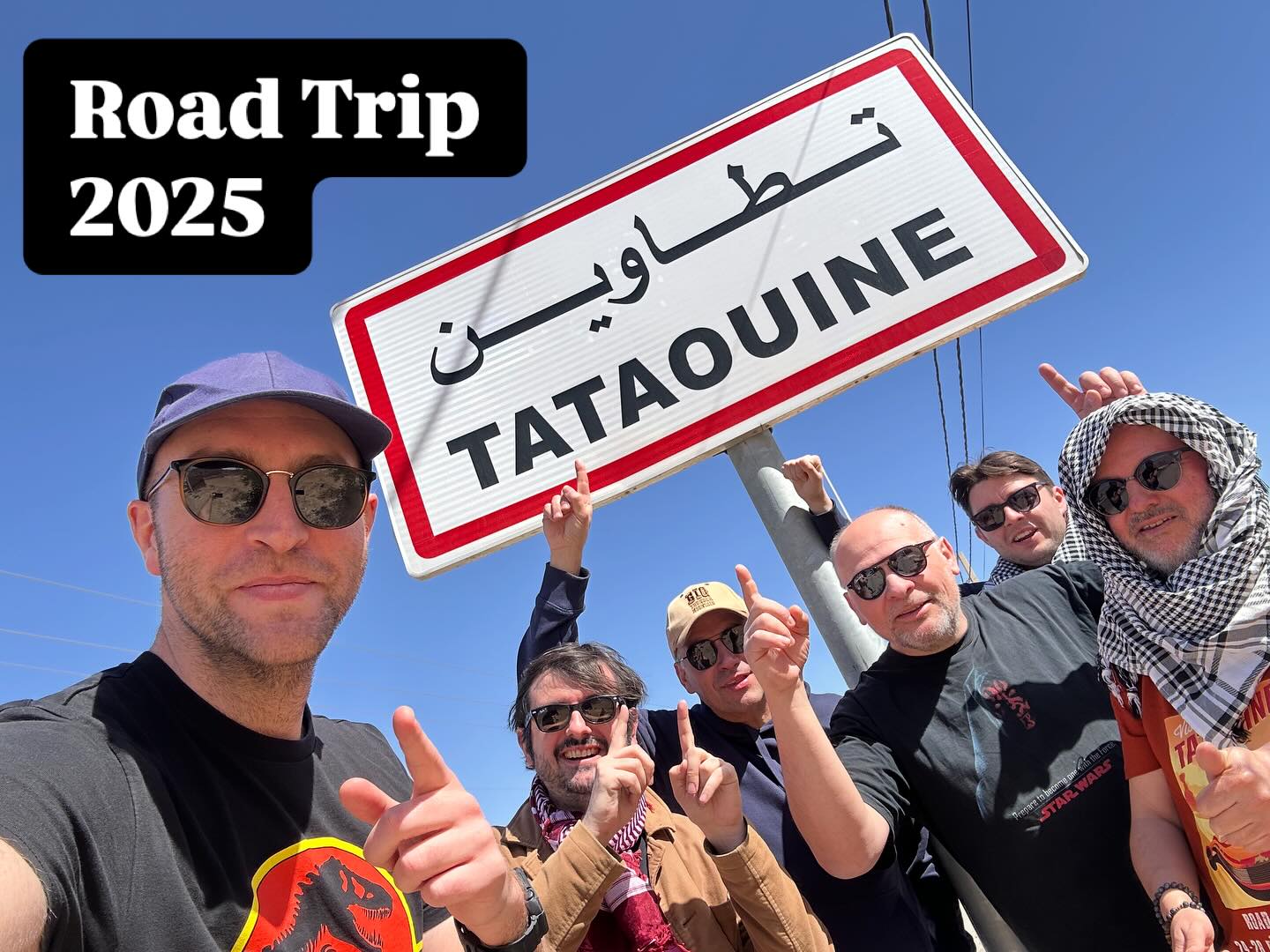 Ravi d’avoir guidé cette belle expédition entre fans #starwars #behindthescenes #starwarslocation #tunisia