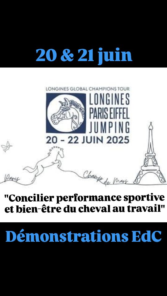 🌞 Je serai au @longinespariseiffeljumping les 20 & 21 JUIN !
📌 Démonstrations sur l' "ESPACE BIEN-ÊTRE" sur le thème :
🐎 "Concilier PERFORMANCE SPORTIVE et BIEN-ÊTRE du CHEVAL au TRAVAIL" 🏆
@longinespariseiffeljumping
@association.hope
@thierry_mitte
www.decorbigny.com
#cheval #equitation #sporthorses #jumpinghorse #welfare #performance #paris