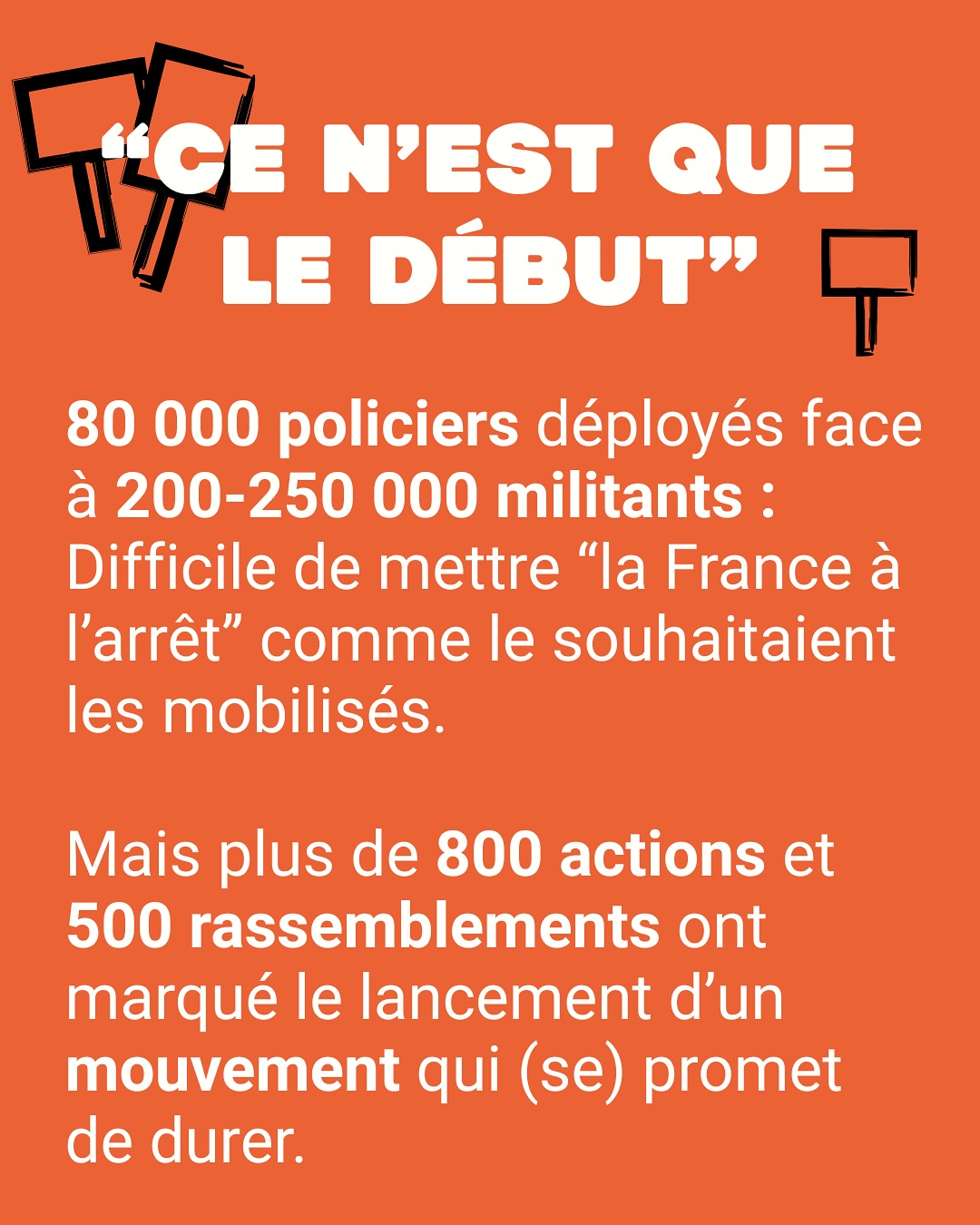 1- #Bloquons(Pas)Tout ? On a suivi les révoltes du 10 septembre, caméra au poing, et on vous en parle bientôt. Un premier constat chiffré montre déjà que la machine est lancée, malgré les tentatives de muselage politico-médiatique. Affaire à suivre le 18 septembre avec les syndicats mobilisés. Et Lecornu 1er (ministre).
2. Journalistes empêchés, info en danger - Le 10 septembre, 7 journalistes ont été blessés par les forces de l’ordre rapporte @rsfinternational . Un chiffre inquiétant qui fait suite à la fragilisation du statut des journalistes dans un guide opérationnel des forces de l’ordre. Si la recommandation a “disparu” ce 11 septembre, après sa mise en lumière médiatique et une audience au Conseil d’Etat, la suggestion en dit long sur la vision de l’information.
3. BolsoCIAO ! - On ne se réjouit que rarement de condamnations mais quand l’extrême droite brésilienne, Jaïr Bolsonaro, se retrouve avec une peine de 27 ans de prison pour tentative de coup d’Etat, on se dit que la Justice fait quand même bien son travail.
4. Les recos de la rédac - Militants associatifs, révoltés du 10 septembre, journalistes engagés et autres défenseurs de la démocratie, quelles que soient vos motivations, vous avez besoin de vous préserver. C’est le sujet du livre d’Hélène Balazard et @simoncottinmarx , une inspiration pour une prochaine vidéo ! Et pour penser l’après Macron, pourquoi pas des Etats généraux de la démocratie ? Rdv au @theatreconcorde samedi prochain ! On y passera d’ailleurs des reportages “made in MOB”.
En attendant, prenez soin de vous,
-
Infographie : @elliot_clarke_01