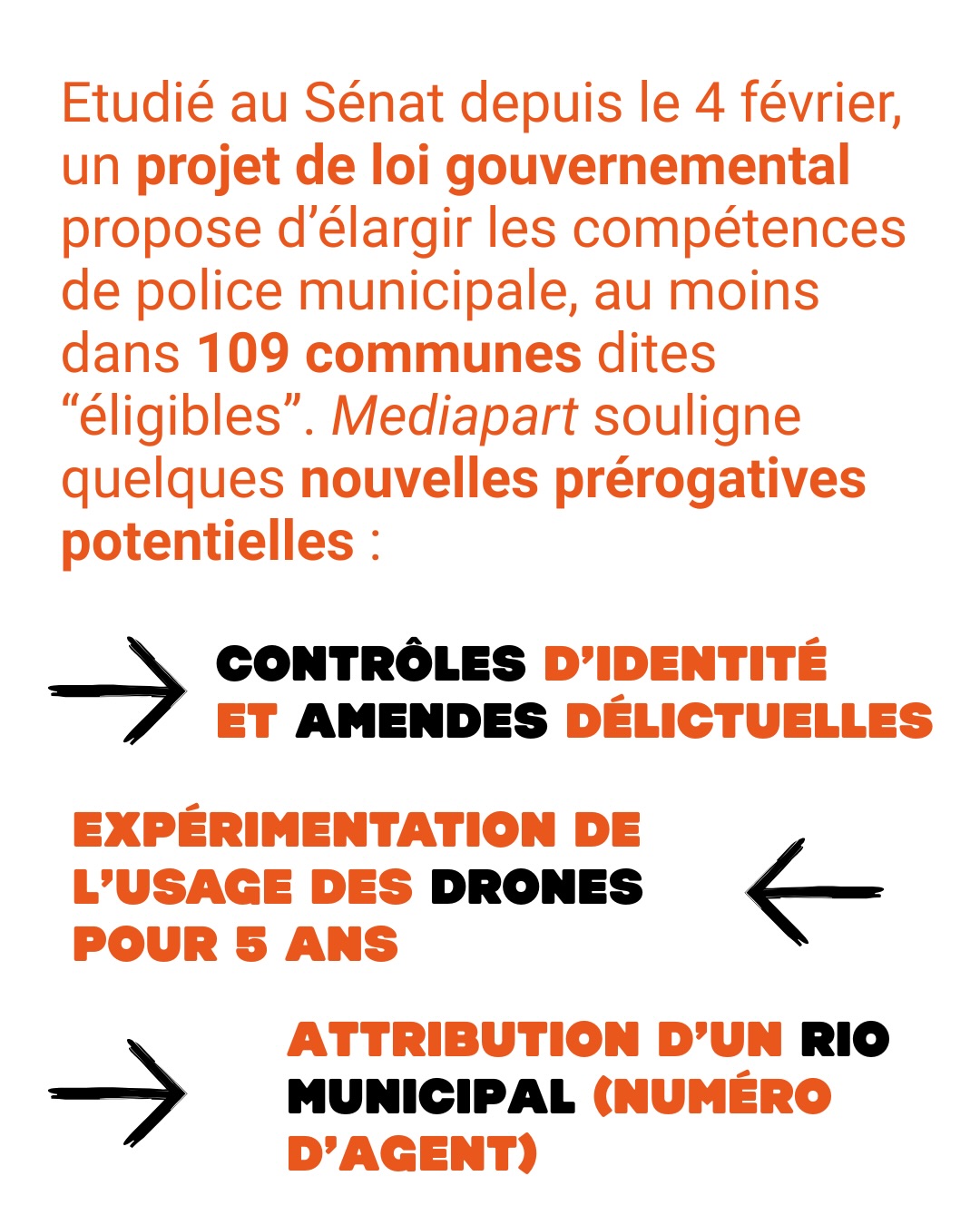 1- Si l’inflation a baissé cette année, le pouvoir d’achat, lui, stagne. Et un des premiers postes de dépenses impacté c’est ce qu’on met dans nos assiettes… et celles et ceux qui produisent. Tout un tas d’acteur-ices de la société civile se mobilise donc à Bordeaux en ce mois de février. @rue89_bordeaux donne tribune à un collectif très large, de l’agriculteur au consommateur, de la fourche à la fourchette. Leur objectif ? Une alimentation saine et durable pour toutes et tous.
2- Marine le Pen est à nouveau susceptible d’être condamnée à 5 ans de prison dont 1 ferme et 5 ans d’inéligibilité. C’est la peine requise par le Parquet. Et ses camarades du Rassemblement national ne sont pas tout rose non plus. @liberationfr dresse le portrait glaçant de quelques candidats aux Municipales. A chaque élection, le Rassemblement
national attire, et surtout accepte, une floppée de racistes, islamophobes, xénophobes. Des démissions commencent à tomber, à l’image du candidat de Carpentras, Christian Richaud. Les révélations, elles, restent et empestent.
3- A quelques semaines du premier tour, la sécurité est une des thématiques les plus prégnantes, poussée, entre autres, par le Rassemblement national et les chaînes d’infos en continu. Le gouvernement, lui, en profite pour tenter une énième réforme sur ce volet, et passe par la porte “police municipale”. Ces agents de proximité, traditionnellement plutôt chargés de la circulation et du dialogue que du maintien de l’ordre pourrait évoluer. 28 000 agents (+45%) en 10 ans rappelle @mediapart qui détaille également les points d’alerte à cette réforme qui rappelle la loi Sécurité globale.
4- Ne perdons pas espoir nous dit Manon Loisel dans Démocraties. Dans leur dernier dossier sur les Municipales, l’autrice et consultante en stratégie territoriale fait le constat des obstacles démocratiques rencontrés ces dernières années comme le potentiel démocratique incroyable des conseils municipaux à venir. Si elle prône plus de débat et une meilleure répartition des tâches en mairie (élus comme agents).