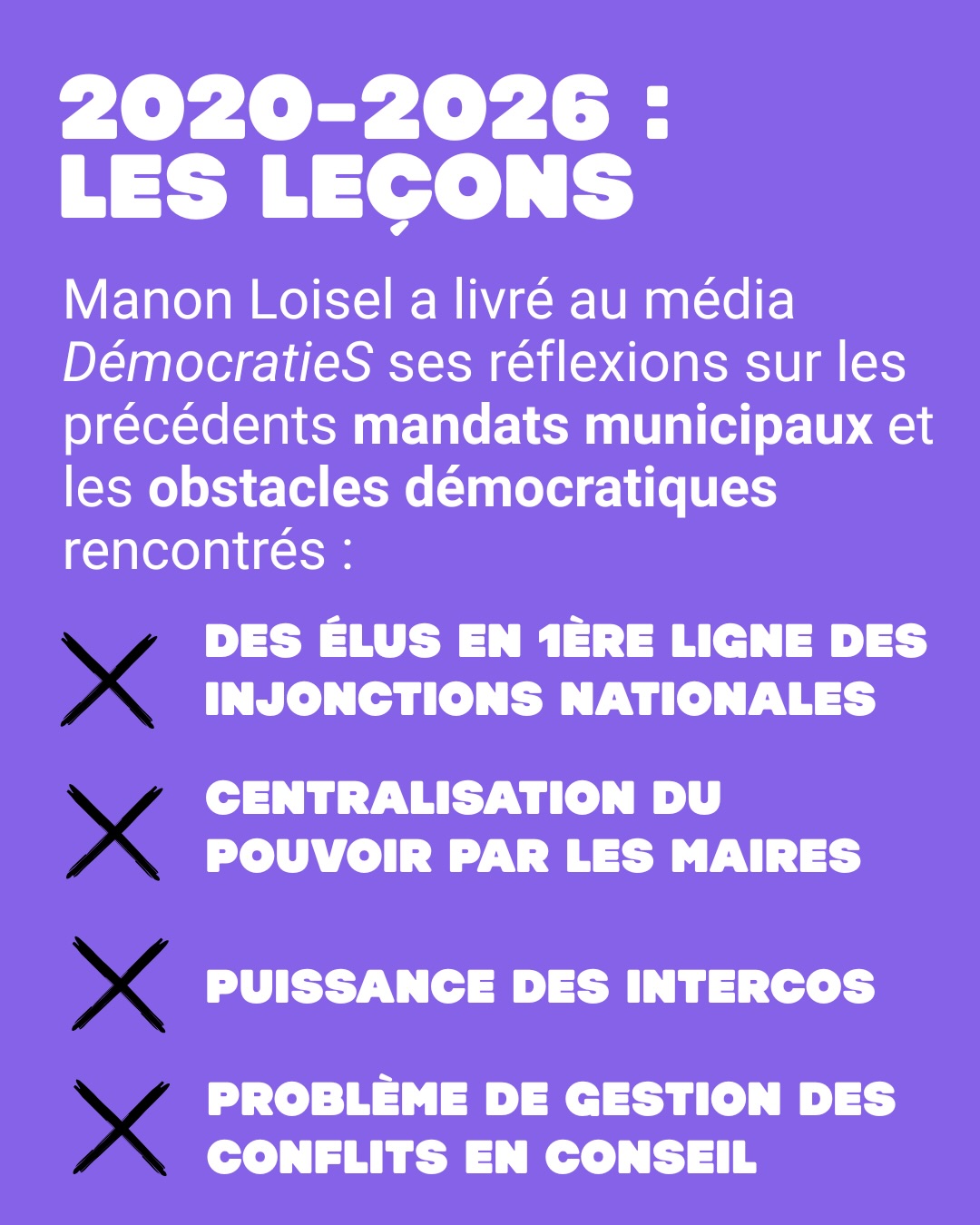 1- Si l’inflation a baissé cette année, le pouvoir d’achat, lui, stagne. Et un des premiers postes de dépenses impacté c’est ce qu’on met dans nos assiettes… et celles et ceux qui produisent. Tout un tas d’acteur-ices de la société civile se mobilise donc à Bordeaux en ce mois de février. @rue89_bordeaux donne tribune à un collectif très large, de l’agriculteur au consommateur, de la fourche à la fourchette. Leur objectif ? Une alimentation saine et durable pour toutes et tous.
2- Marine le Pen est à nouveau susceptible d’être condamnée à 5 ans de prison dont 1 ferme et 5 ans d’inéligibilité. C’est la peine requise par le Parquet. Et ses camarades du Rassemblement national ne sont pas tout rose non plus. @liberationfr dresse le portrait glaçant de quelques candidats aux Municipales. A chaque élection, le Rassemblement
national attire, et surtout accepte, une floppée de racistes, islamophobes, xénophobes. Des démissions commencent à tomber, à l’image du candidat de Carpentras, Christian Richaud. Les révélations, elles, restent et empestent.
3- A quelques semaines du premier tour, la sécurité est une des thématiques les plus prégnantes, poussée, entre autres, par le Rassemblement national et les chaînes d’infos en continu. Le gouvernement, lui, en profite pour tenter une énième réforme sur ce volet, et passe par la porte “police municipale”. Ces agents de proximité, traditionnellement plutôt chargés de la circulation et du dialogue que du maintien de l’ordre pourrait évoluer. 28 000 agents (+45%) en 10 ans rappelle @mediapart qui détaille également les points d’alerte à cette réforme qui rappelle la loi Sécurité globale.
4- Ne perdons pas espoir nous dit Manon Loisel dans Démocraties. Dans leur dernier dossier sur les Municipales, l’autrice et consultante en stratégie territoriale fait le constat des obstacles démocratiques rencontrés ces dernières années comme le potentiel démocratique incroyable des conseils municipaux à venir. Si elle prône plus de débat et une meilleure répartition des tâches en mairie (élus comme agents).
