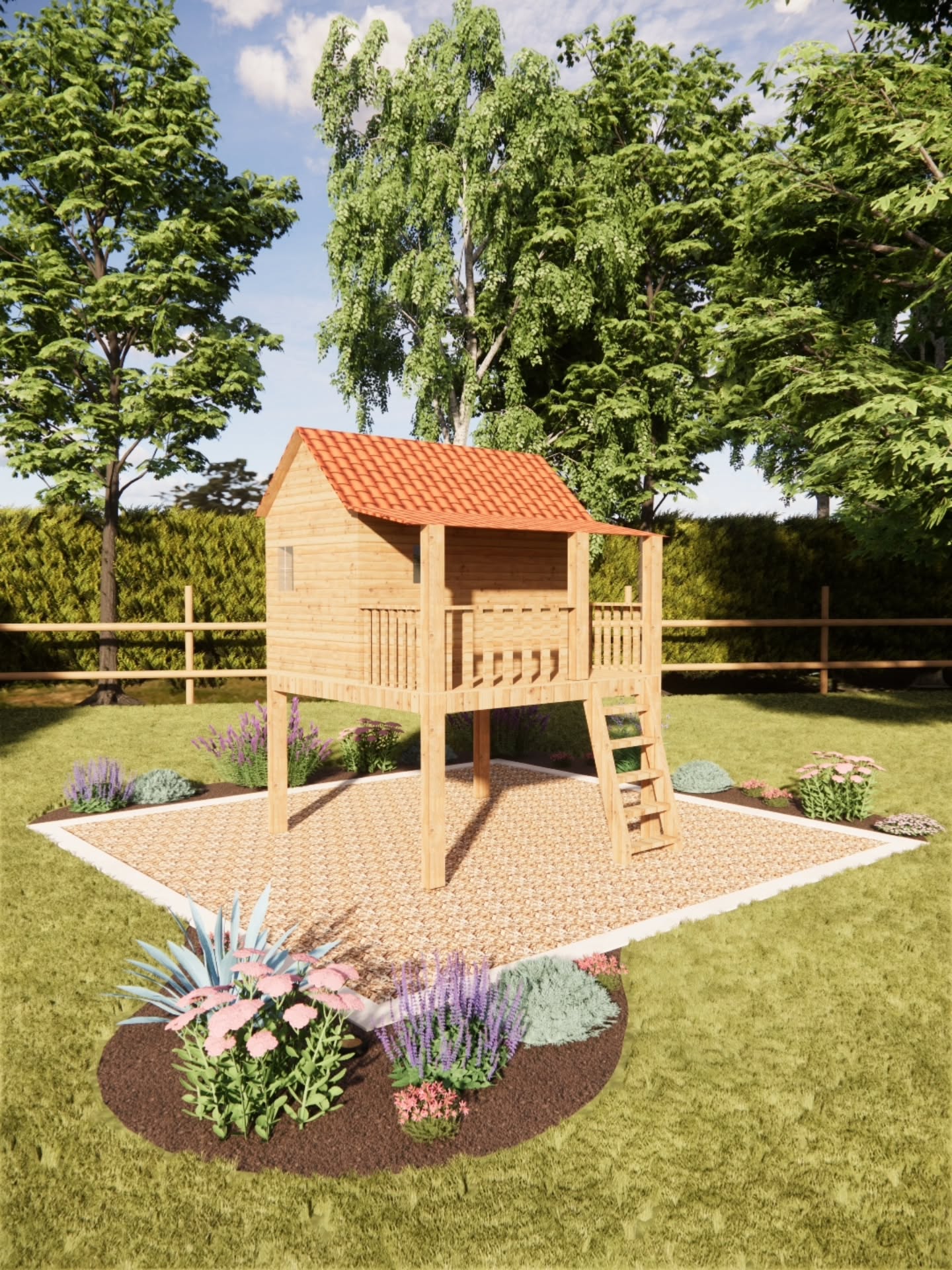 PARTIE 2
✨ Aménagement paysager – Esprit méditerranéen ✨
Le souhait de nos clients : transformer leur extérieur en un véritable lieu de vie chaleureux et convivial, inspiré des ambiances méditerranéennes.
🌿 Nous avons imaginé un jardin structuré et vivant, où chaque espace a sa fonction :
👉 Un terrain de pétanque accompagné de son brasero, parfait pour prolonger les soirées d’été
👉 Une serre revisitée, pensée comme un cocon pour les soirées plus fraîches, équipée d’un vidéoprojecteur pour des moments uniques
👉 Un potager en bacs surélevés, alliant praticité et esthétique
👉 Un massif végétal à l’avant de l’abri de jardin, pour adoucir et intégrer harmonieusement la structure
👉 Et une végétalisation autour de la cabane en bois, créant un univers naturel et ludique pour les enfants 🌱
Un projet où nature et convivialité se rencontrent, pour un extérieur pensé comme une véritable extension de la maison.
🌞 Prêts à vous évader sans quitter votre jardin ?
#amenagementexterieur #exterior #jardin #garden