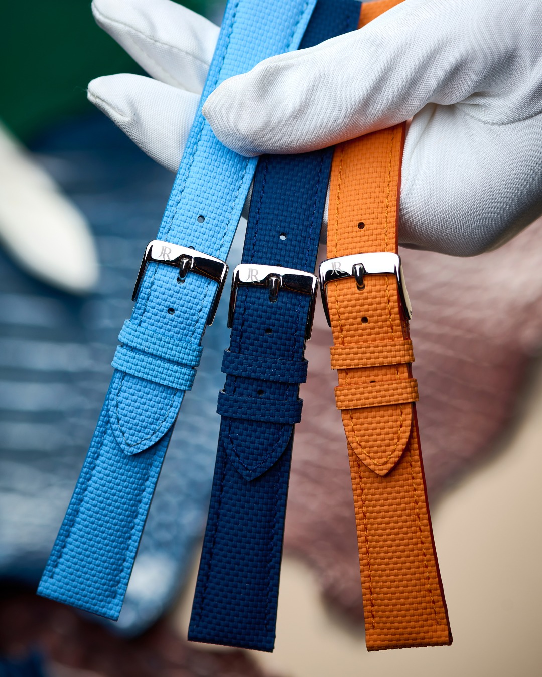 A range of materials to suit every style.From alligator and calfskin to rubber and technical fab....