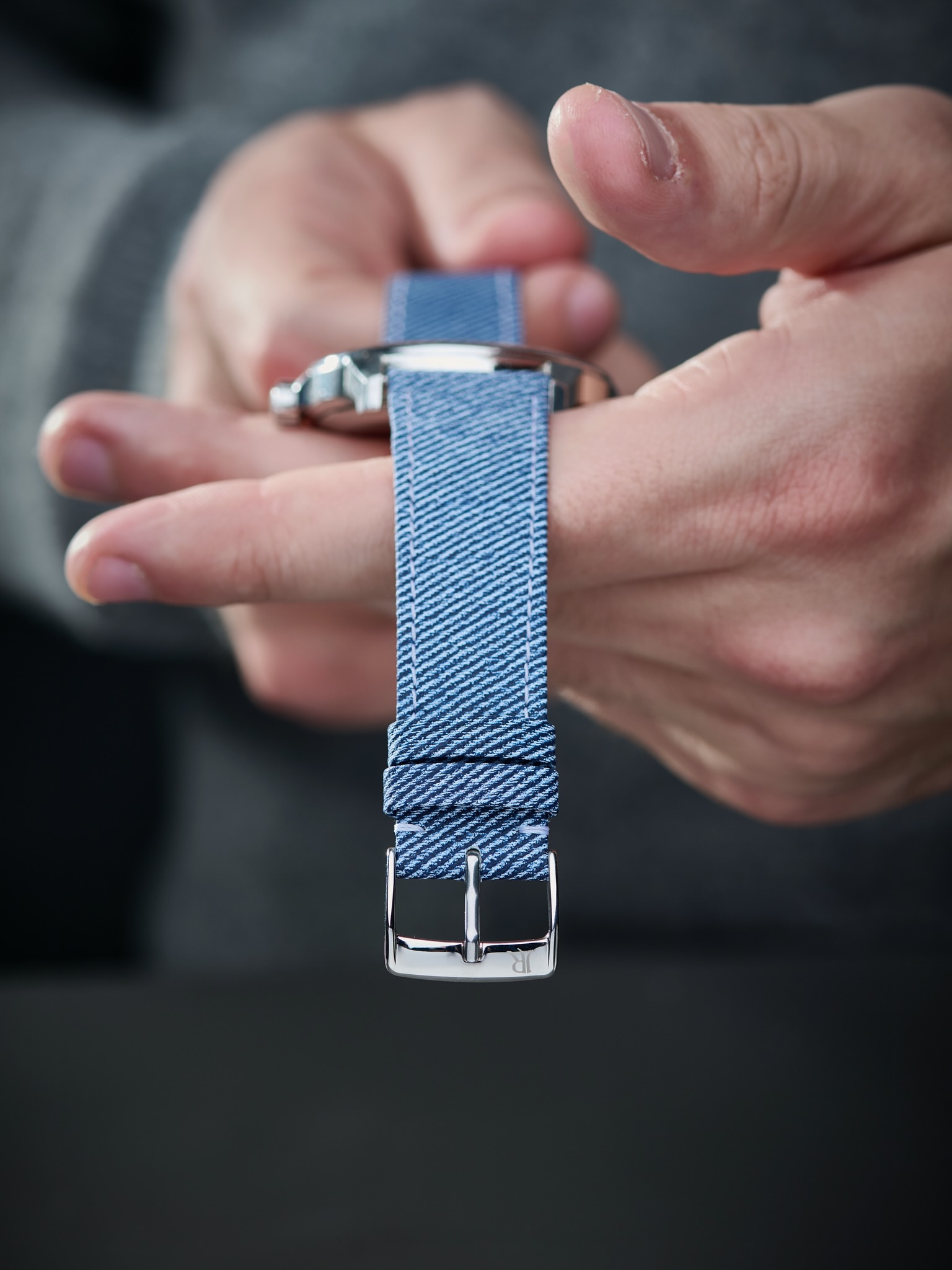 Discover our new material: Denim Calf Leather.Inspired by the iconic texture of denim, this calf....