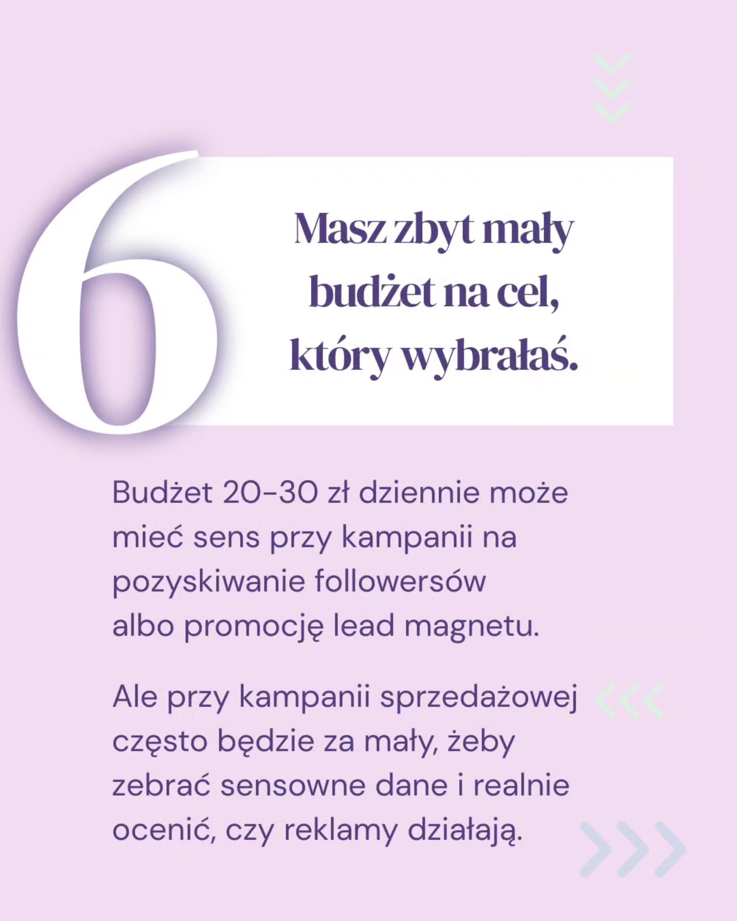 Zanim uznasz, że „reklamy nie działają” i nie warto w nie inwestować, sprawdź, czy nie popełniasz jednego z tych błędów 🫣Samo odpalenie kampanii nie wystarczy. Czasem problem leży w złym celu, braku testów, niepoprawnie skonfigurowanym pikselu albo… w ofercie, która nie jest jeszcze gotowa na ruch z reklamy.👉Zawsze powtarzam, że reklamy nie służą do ratowania biznesów. One mają pomagać Ci rozwijać to, co już ma sens - docierać do nowych osób, pokazywać świetne produkty i budować większą sprzedaż.Więc zanim klikniesz „opublikuj”, zatrzymaj się na chwilę i zastanów się, jaki cel chcesz osiągnąć i czy Twój biznes jest na ten ruch gotowy.💡Zapisz ten post i wróć do niego przed kolejną kampanią.