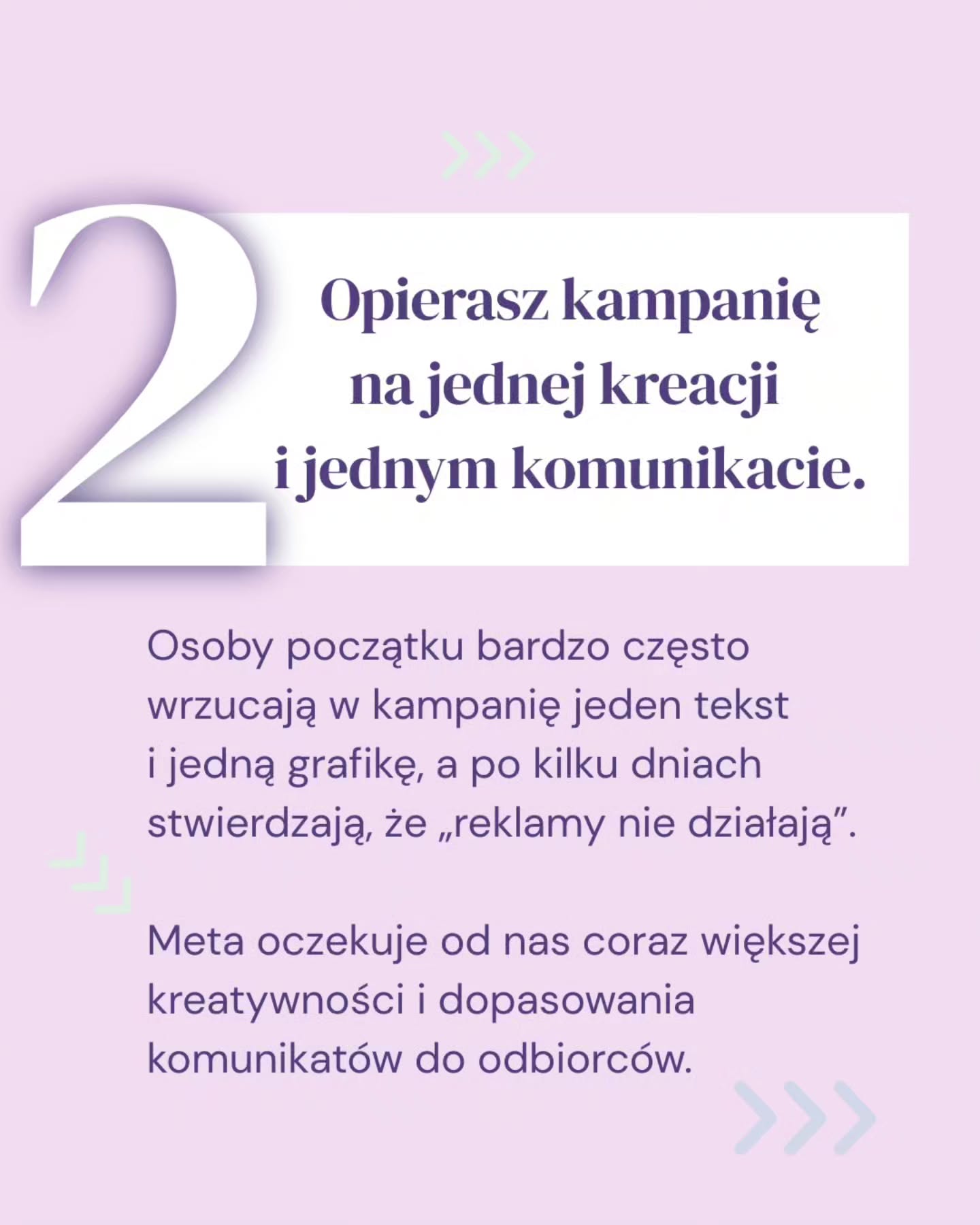 Zanim uznasz, że „reklamy nie działają” i nie warto w nie inwestować, sprawdź, czy nie popełniasz jednego z tych błędów 🫣Samo odpalenie kampanii nie wystarczy. Czasem problem leży w złym celu, braku testów, niepoprawnie skonfigurowanym pikselu albo… w ofercie, która nie jest jeszcze gotowa na ruch z reklamy.👉Zawsze powtarzam, że reklamy nie służą do ratowania biznesów. One mają pomagać Ci rozwijać to, co już ma sens - docierać do nowych osób, pokazywać świetne produkty i budować większą sprzedaż.Więc zanim klikniesz „opublikuj”, zatrzymaj się na chwilę i zastanów się, jaki cel chcesz osiągnąć i czy Twój biznes jest na ten ruch gotowy.💡Zapisz ten post i wróć do niego przed kolejną kampanią.