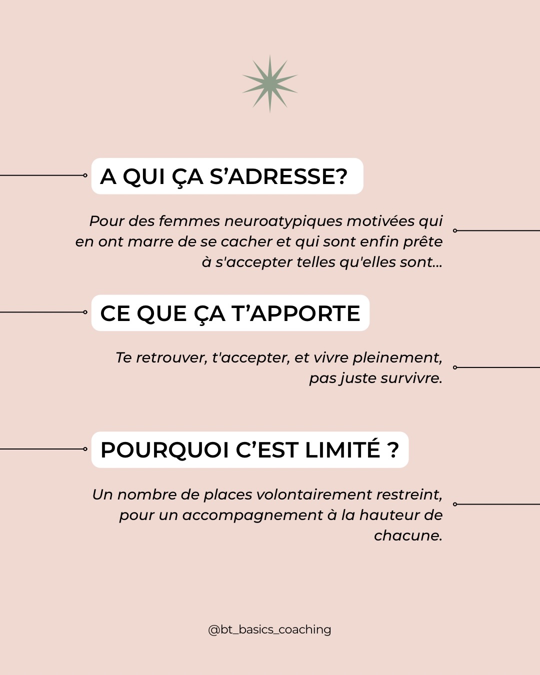 ✨J’ouvre de nouvelles places en accompagnement individuel ✨
💻 Entièrement en visio, peu importe où vous êtes dans le monde
💖 Un soutien personnalisé, à votre rythme et avec des outils adaptés
🔥 Places limités pour que vous profitiez de mon entière attention et énergie
Pour en savoir plus ou vous inscrire, rdv sur mon site web (lien en bio) ou en DM en m’envoyant le mot“Coaching” 💌
Bonne rentrée à tous 💖
#lifecoachingforwomen #femmesneuroatypiques #bookingopen #affirmationdesoi