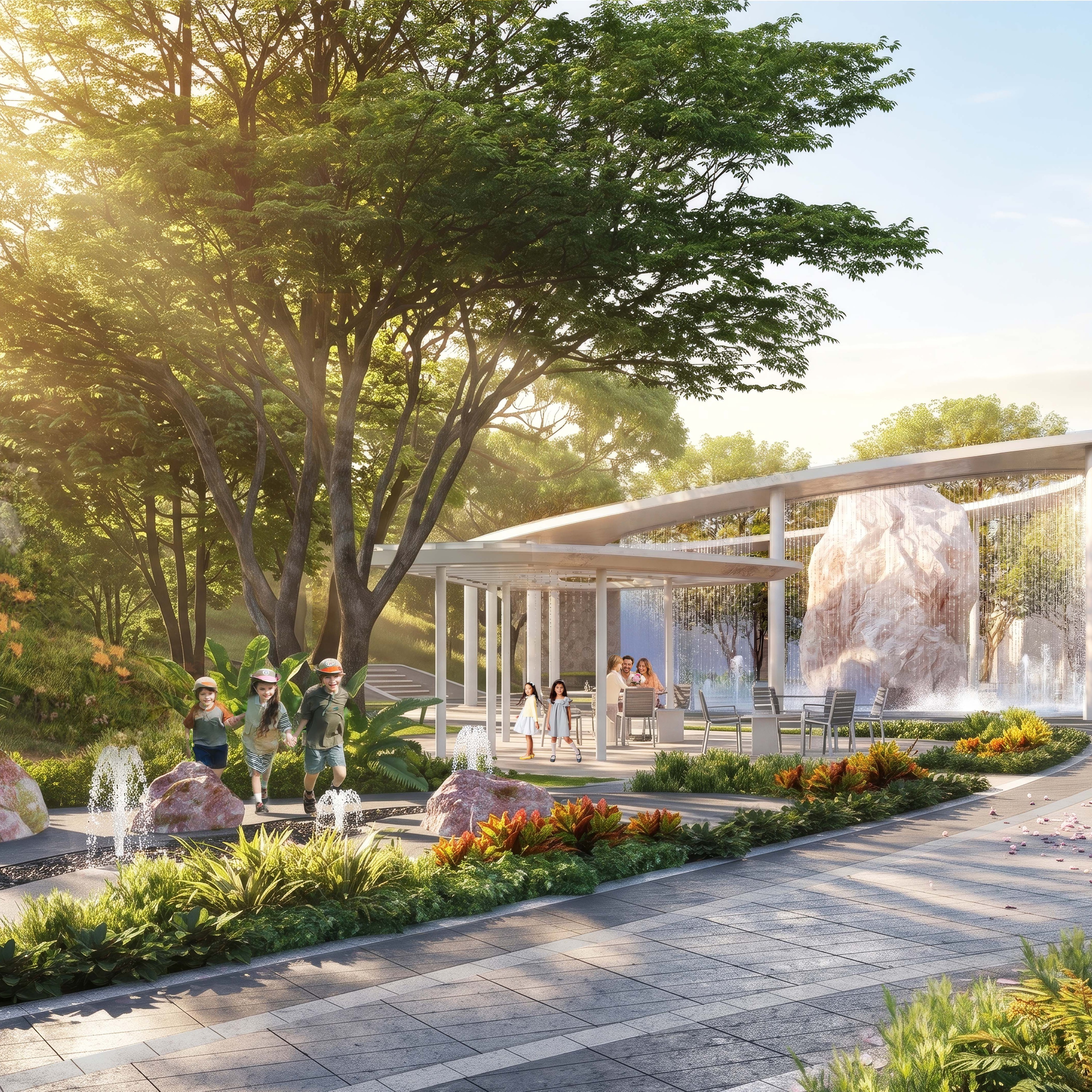 Quy Nhon Community Park inspired by nature Nestled within a new residential community in Quy Nhon, Vietnam, this community park takes its inspiration…